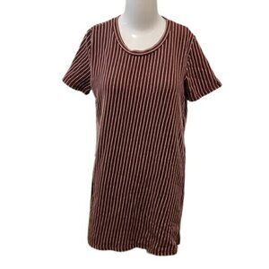 [ILLA ILLA] Brown Striped top